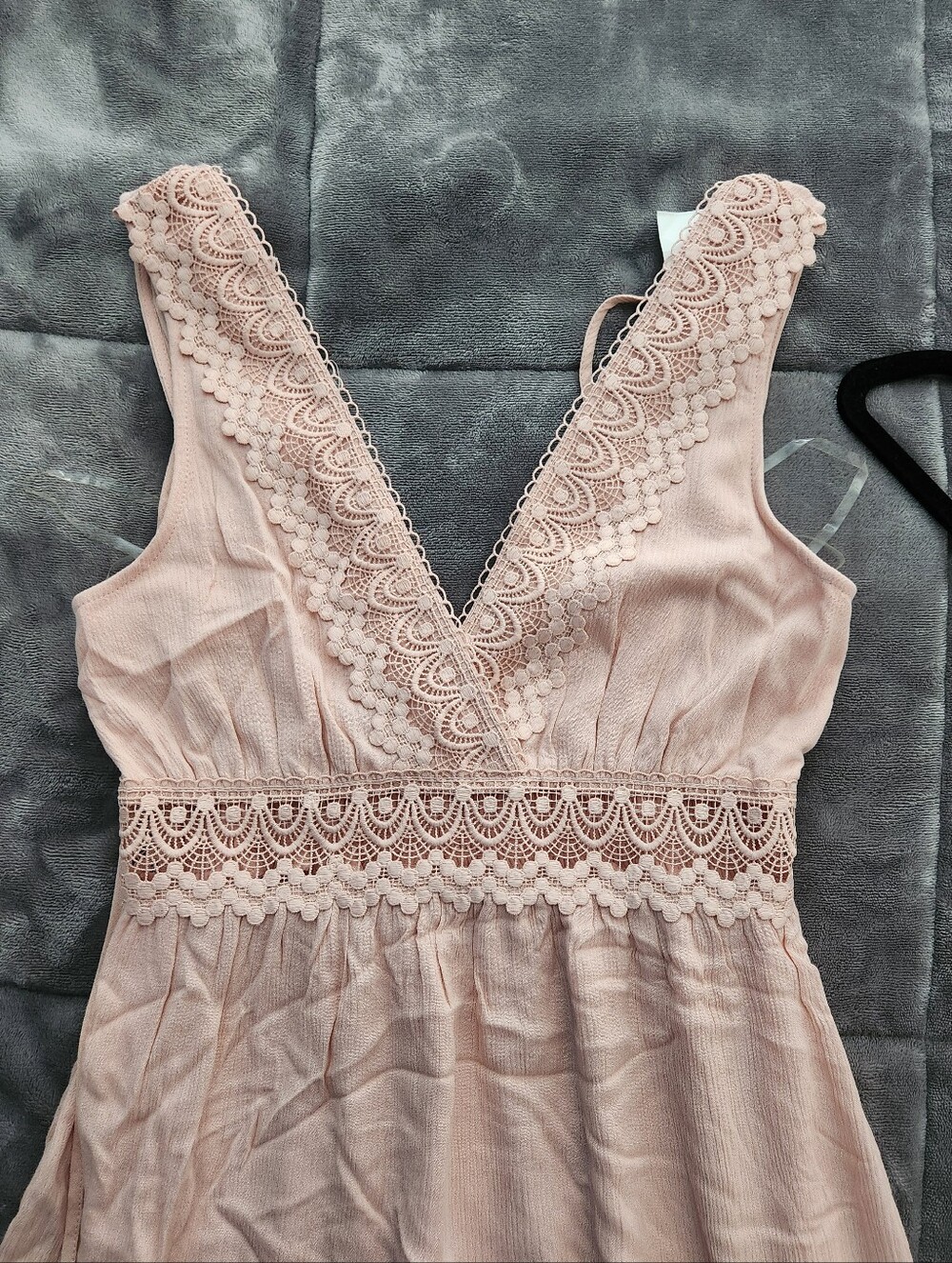 Shinestar Blush Pink Lace-Trim Cami